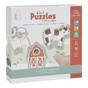 Little Dutch 6 in 1 Puzzle 'Kleiner Bauernhof' FSC